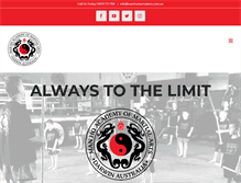 Tablet Screenshot of manhomartialarts.com.au